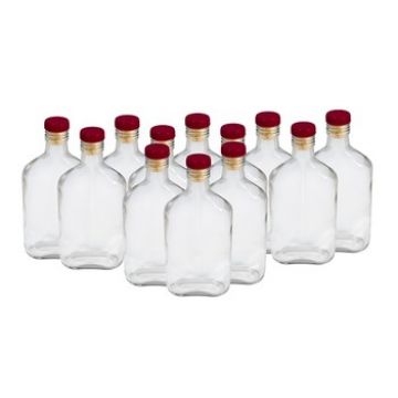 Купить Комплект стеклянных бутылок «Фляжка» 0,25 л (12 шт.) в Новосибирске